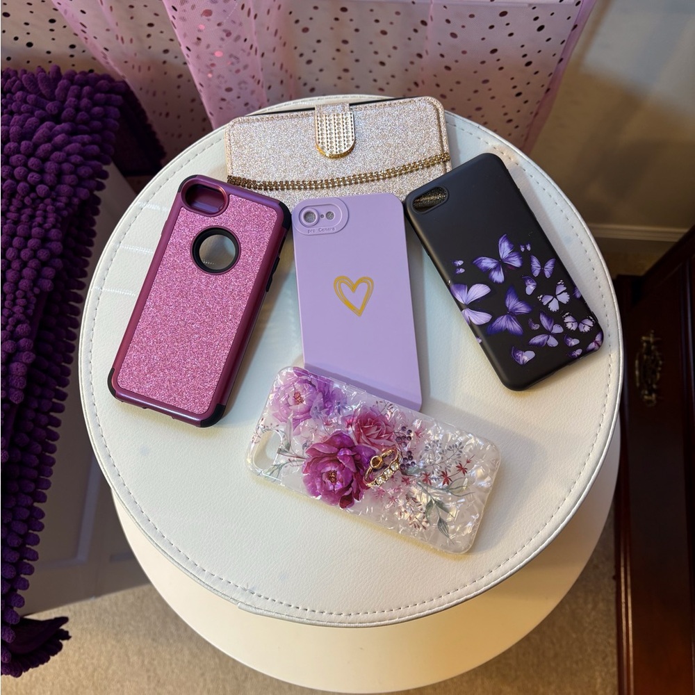 iphone  7/SE Elegant Purple and Pink Phone Cases